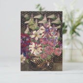 Charles Rennie Mackintosh - Petunias Informatiekaartje (Staand voorkant)