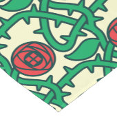 Charles Rennie Mackintosh Roos Pattern Korte Tafelloper (Hoek)