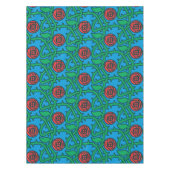 Charles Rennie Mackintosh Roos Pattern Tafelkleed (Voorkant)