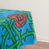 Charles Rennie Mackintosh Roos Pattern Tafelkleed (Voorbeeld)