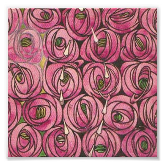 Charles Rennie Mackintosh - Rozen Foto Afdruk (Voorkant)