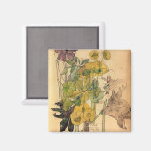 Charles Rennie Mackintosh - Spurge With Yham 1909 Magneet (Voorkant / Achterkant)