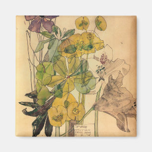 Charles Rennie Mackintosh - Spurge With Yham 1909 Magneet