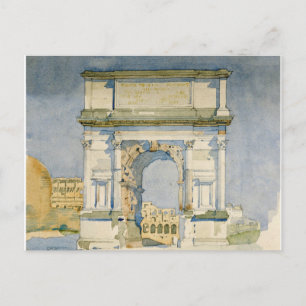 Charles Rennie Mackintosh - The Arch of Titus, Rom Feestdagenkaart