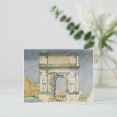 Charles Rennie Mackintosh - The Arch of Titus, Rom Feestdagenkaart (Staand voorkant)