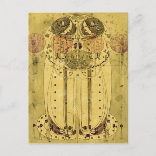 Charles Rennie Mackintosh - The Wassail Briefkaart (Voorkant)
