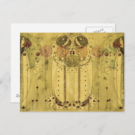 Charles Rennie Mackintosh - The Wassail Briefkaart (Voorkant / Achterkant)