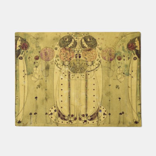 Charles Rennie Mackintosh - The Wassail Deurmat (Voorkant)