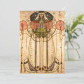 Charles Rennie Mackintosh The Wassail Kaart (Staand voorkant)