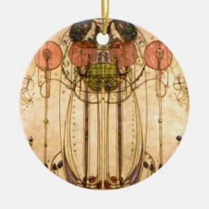 Charles Rennie Mackintosh The Wassail Keramisch Ornament