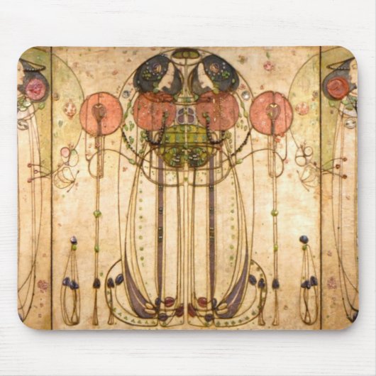 Charles Rennie Mackintosh The Wassail Muismat (Voorkant)