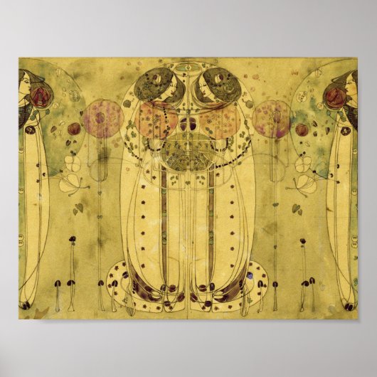 Charles Rennie Mackintosh - The Wassail Poster (Voorkant)