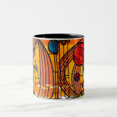 Charles Rennie Mackintosh-venster Tweekleurige Koffiemok (Center)