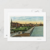 Charles River Basin en Esplanade Uitzicht Briefkaart (Voorkant / Achterkant)