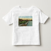 Charles River Basin en Esplanade Uitzicht Kinder Shirts (Voorkant)
