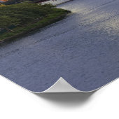 Charles River en de Longmede Bridge Poster (Hoek)