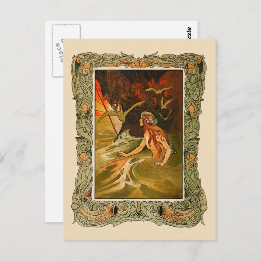 Charles Robinson - De Zeemeermin Briefkaart (Voorkant / Achterkant)