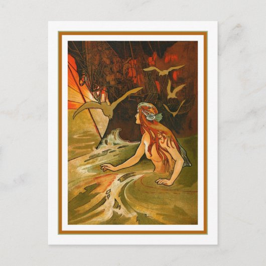 Charles Robinson - De Zeemeermin Briefkaart (Voorkant)