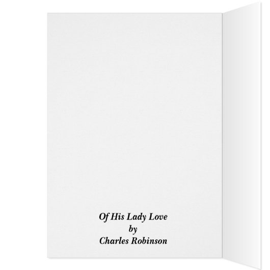 Charles Robinson - Van zijn Lady Love (Binnen (Links))