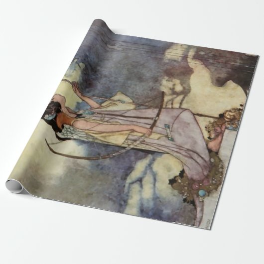 Charles Robinson's Art from Love Songs and Sonnets Cadeaupapier (Uitgerold)