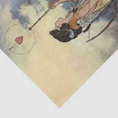 Charles Robinson's kunst van liefdesliedjes en son Tissuepapier (Detail)