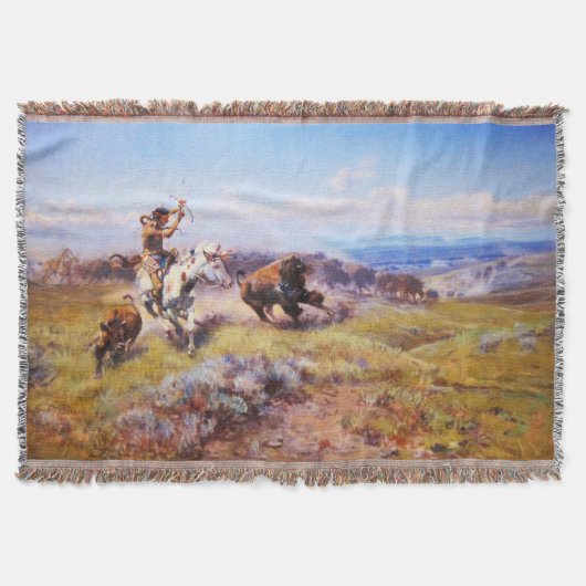 Charles Russell 1 Throw Blanket Deken (Voorkant)