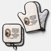 Charles Sanders Peirce Effects Objects Conception Ovenwant & Pannenlap Set (Voorkant / Achterkant)