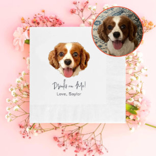 Charles Spaniel Dog Drink Op Mij Gepersonaliseerd Servet