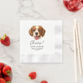 Charles Spaniel Hond Gepersonaliseerde Proost Servet (Insitu)