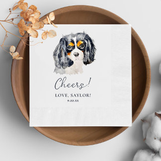 Charles Spaniel Hond Gepersonaliseerde Proost Servet