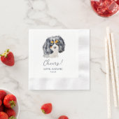Charles Spaniel Hond Gepersonaliseerde Proost Servet (Insitu)