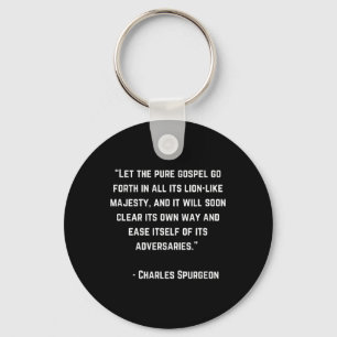Charles Spurgeon Bijbelevangeliecitaat God Christe Sleutelhanger