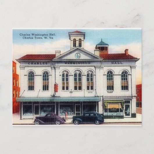 Charles Town Hall, Charles Town, Verenigde Staten Briefkaart (Voorkant)