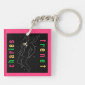 Charles Trenet Sleutelhanger (Achterkant)