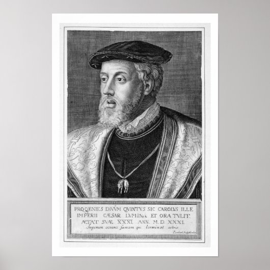 Charles V (1500-58) (graving) Poster (Voorkant)