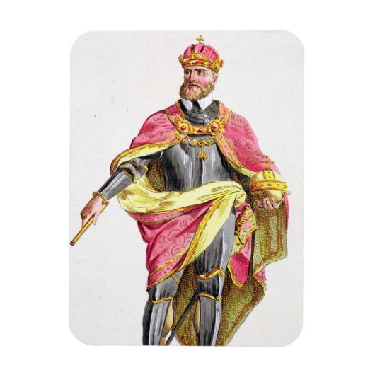 Charles V (1500-58) van 'Receuil des Estampes', re Magneet (Verticaal)