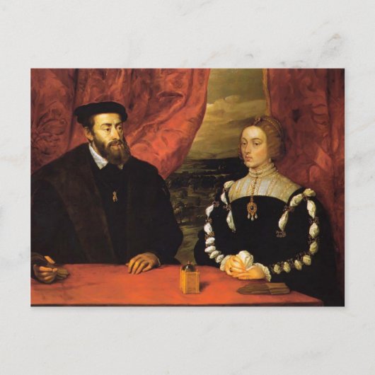 Charles V. , Empress Isabella door Peter Rubens Briefkaart (Voorkant)
