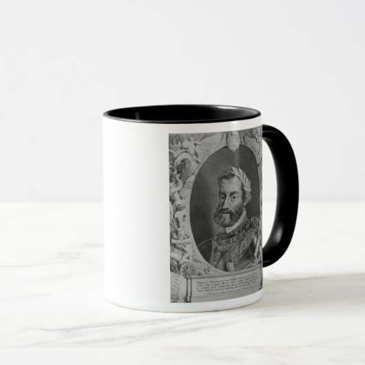 Charles V., Heilige Romeinse keizer Mok (Voorkant rechts)