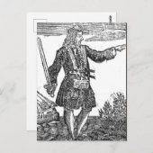 Charles Vane Briefkaart (Voorkant / Achterkant)