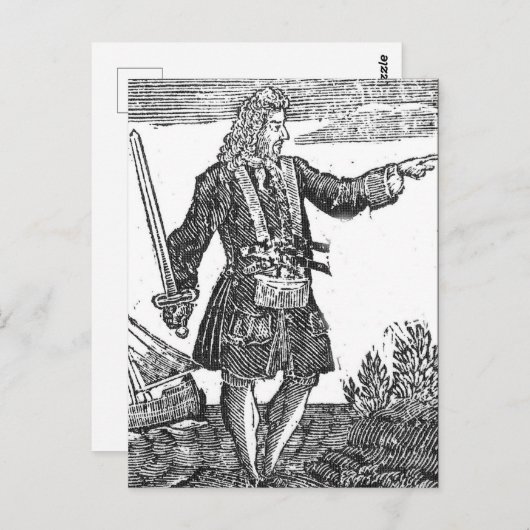 Charles Vane Briefkaart (Voorkant / Achterkant)