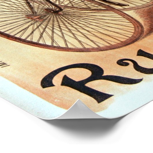 Charles Verneau Clement en Co. Tricycles Bicycles Poster (Hoek)