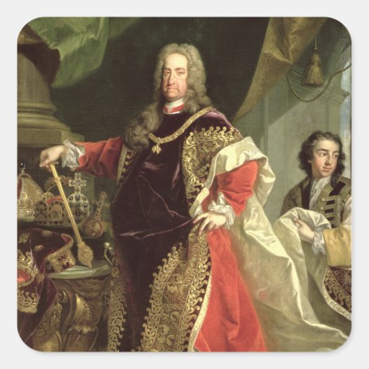 Charles VI, de Heilige Romeinse keizer die de Vierkante Sticker (Voorkant)