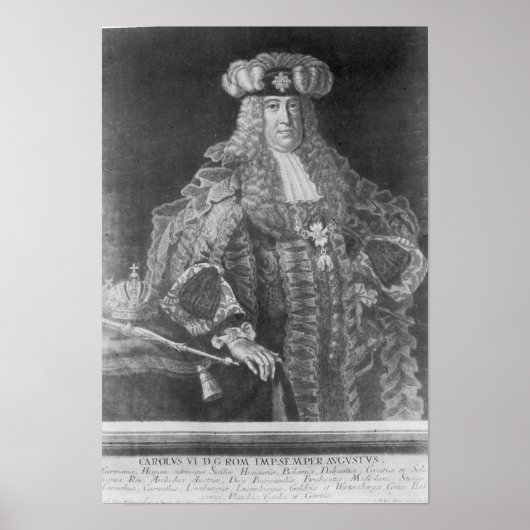 Charles VI, Heilige Romeinse keizer Poster (Voorkant)