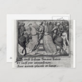 Charles VII en Joan of Arc bij het Siege van Briefkaart (Voorkant / Achterkant)