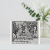 Charles VII en Joan of Arc bij het Siege van Briefkaart (Staand voorkant)