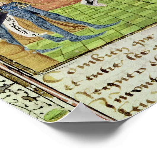 Charles VII Omgekeerd door zijn rechtbank Poster (Hoek)