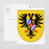 Charles VII Wapenimperiale Coat Heilige Romeinse k Briefkaart (Voorkant / Achterkant)
