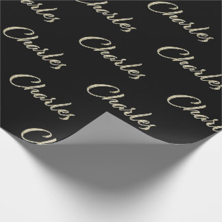 Charles Vorname Name edles Geschenkpapier Papier