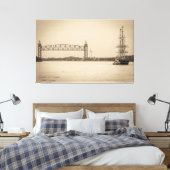 Charles W. Morgan 38th Voyage Canvas Afdruk (Insitu (Slaapkamer))