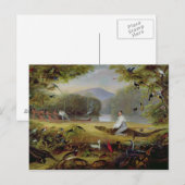 Charles Waterton die een kayman vangt, 1825-26 Briefkaart (Voorkant / Achterkant)